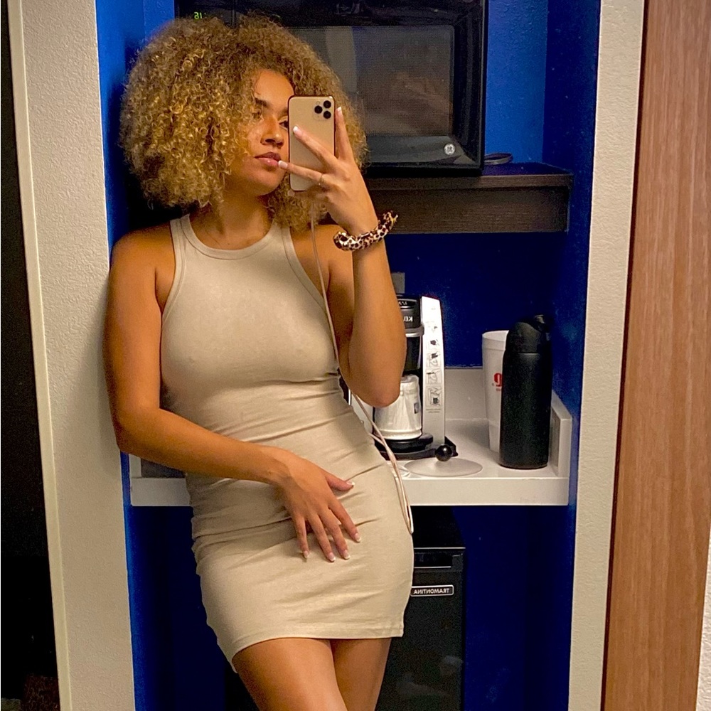 Divided Mini Tank Dress